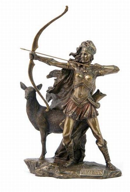 A statue of Artemis the Hunter